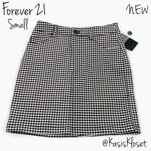 Forever 21 Pencil Skirt NEW Small Black & White